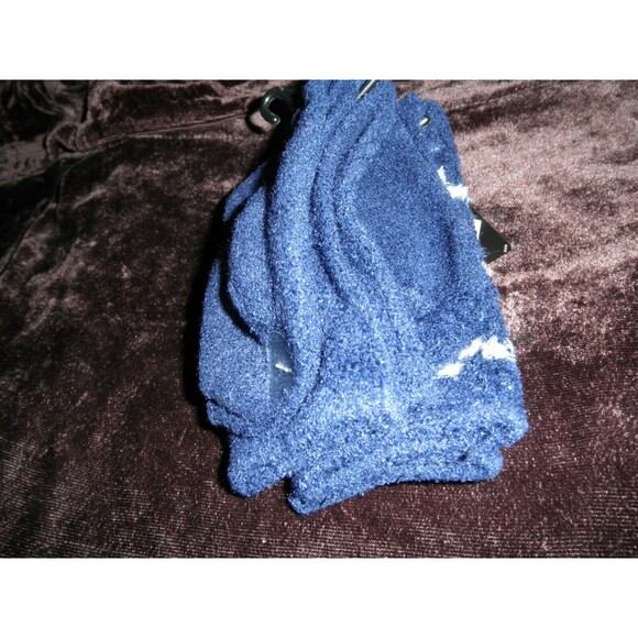 NEW (2 PAIRS) by JACQUES MORET, LUXURIOUS BOOT SOCKS, BLUE, (SIZES 9-11) - Picture 4 of 5